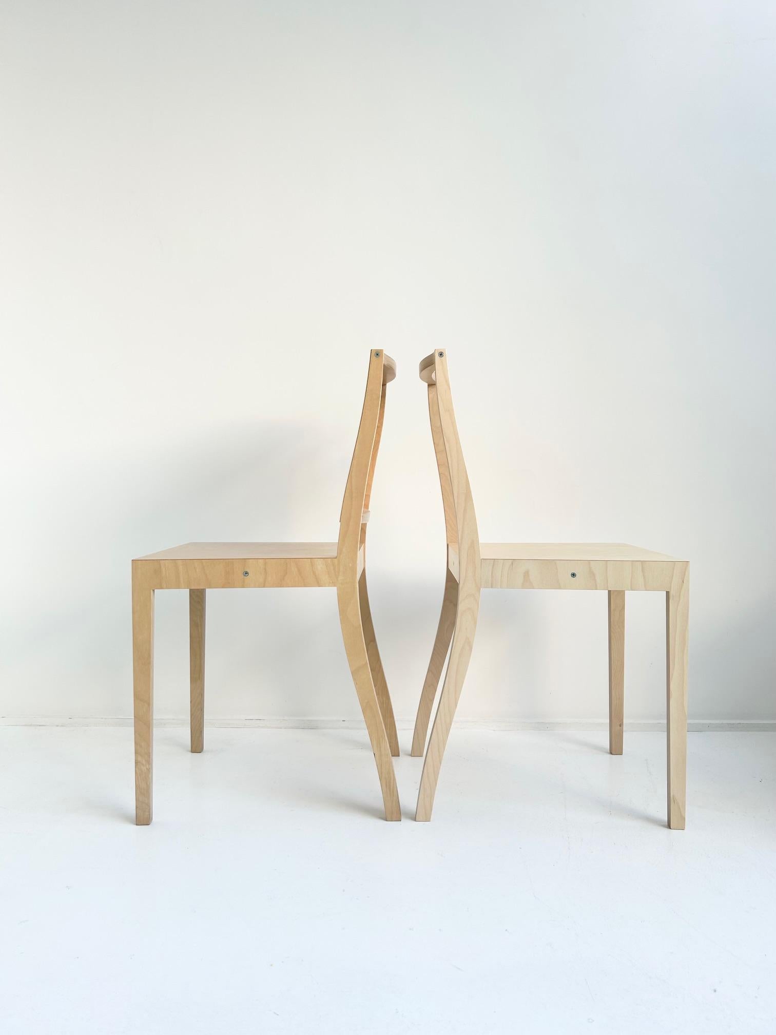 Paar „ Sperrholzstühle“ von Jasper Morrison, Vitra 1988, Paar im Angebot 3