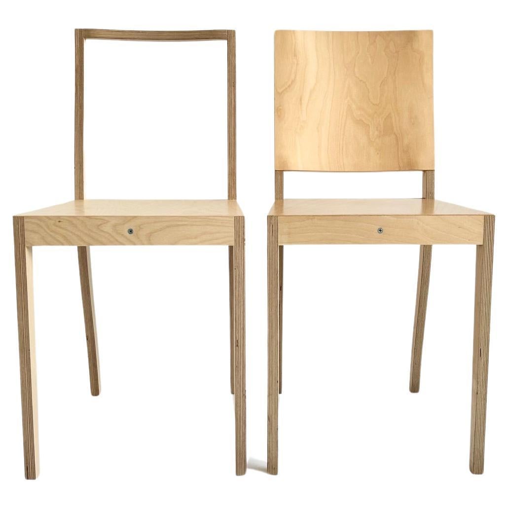 Pair of "Plywood chairs" by Jasper Morrison, Vitra 1988 For Sale