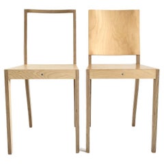 Pair of "Plywood chairs" by Jasper Morrison, Vitra 1988