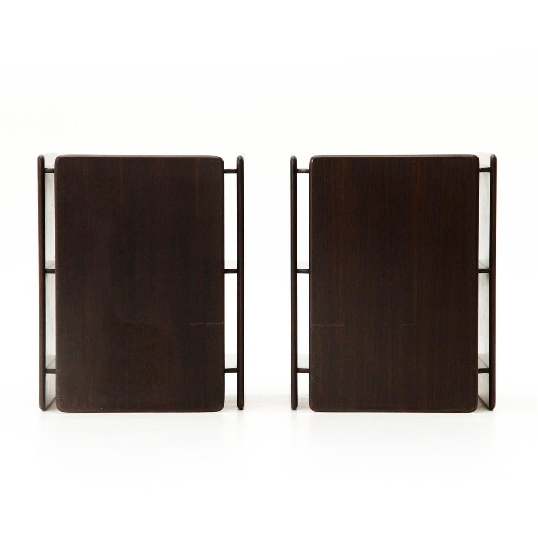 Pair of Plywood Nightstands by Sergio Asti and Sergio Favre for Poltronova, 1960 5