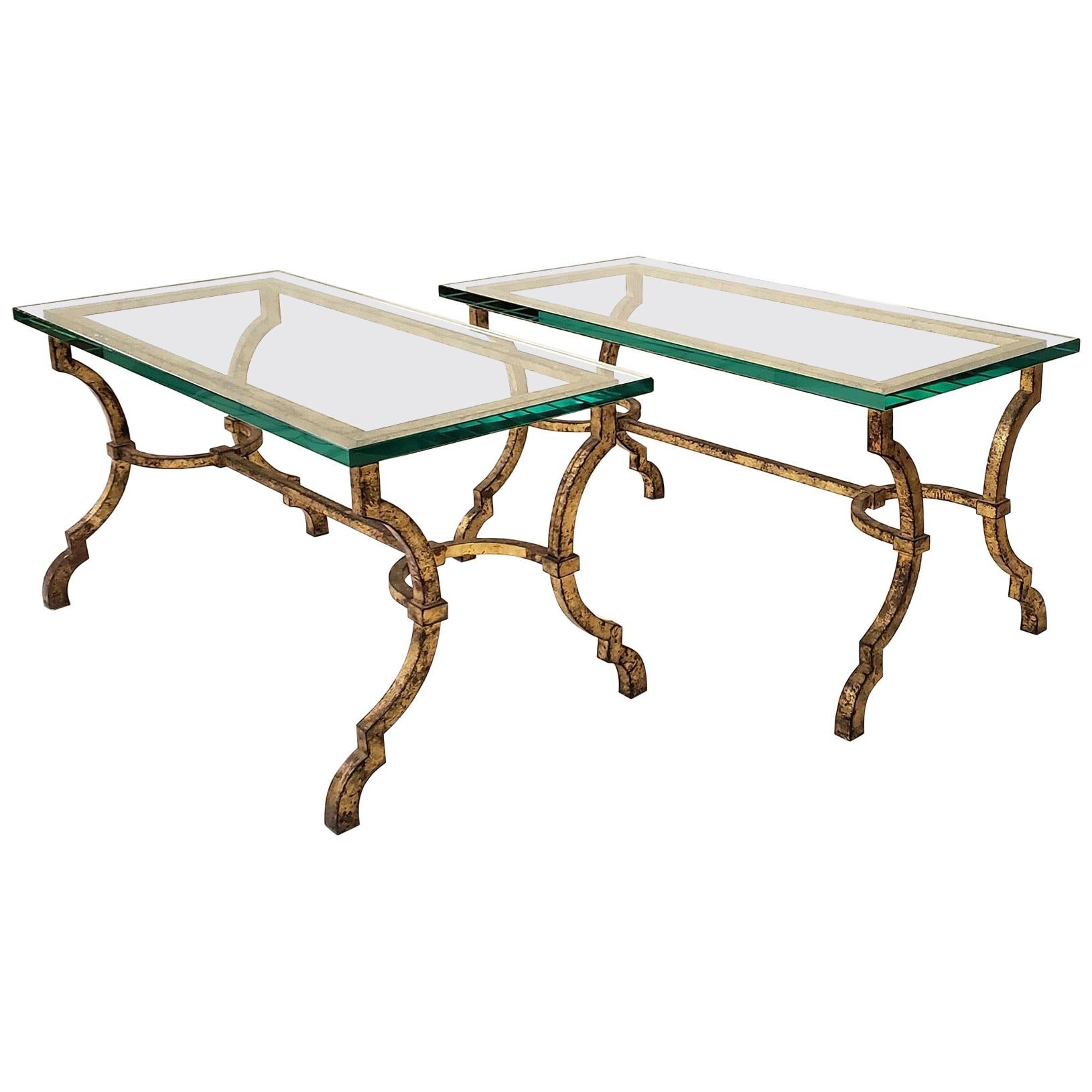 Pair of Poillerat Cocktail Tables for Ramsay