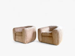 Paar Polar Bear-Stühle im Stil von Jean Royere