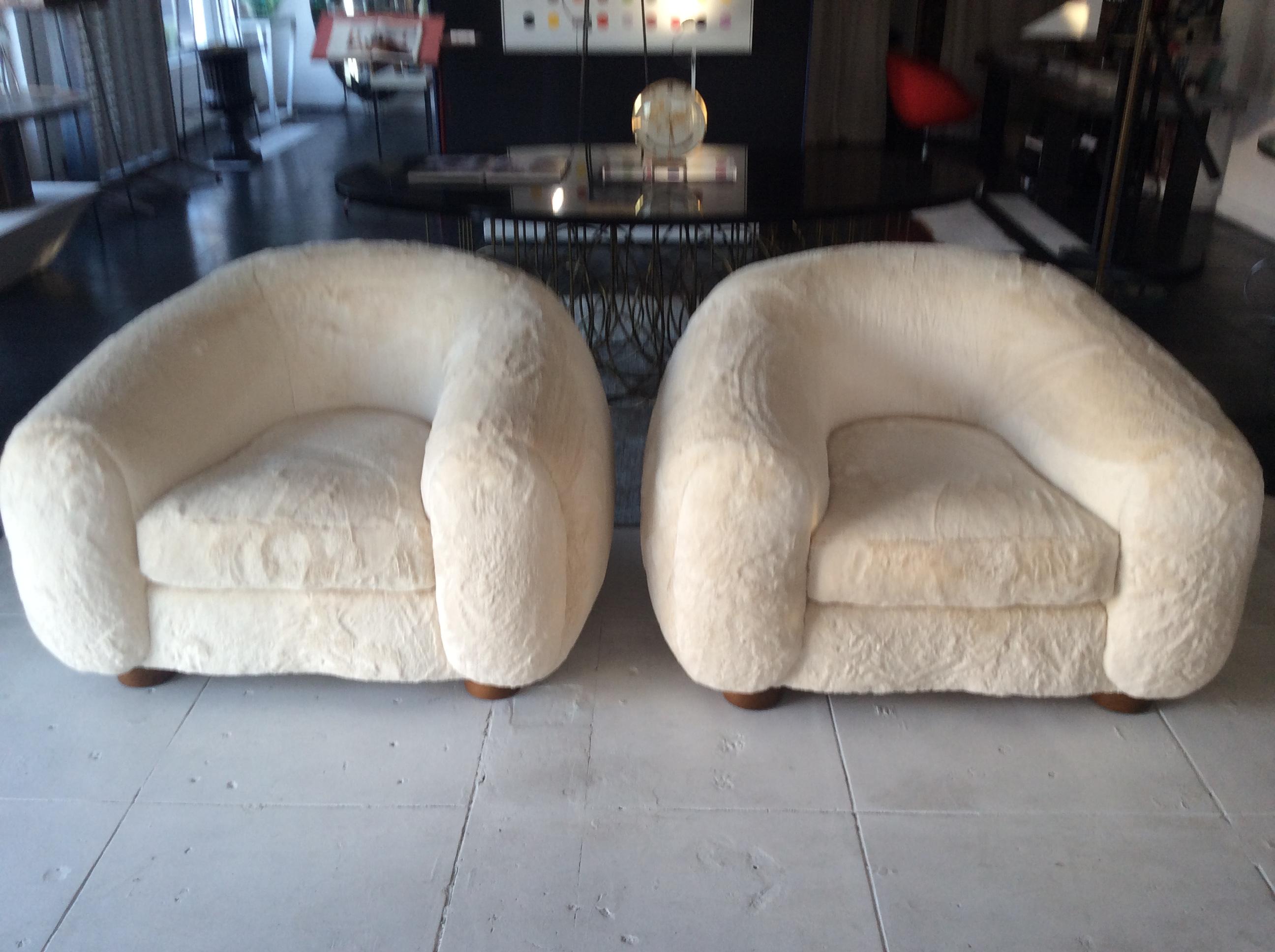 French Pair of Polar Chairs
