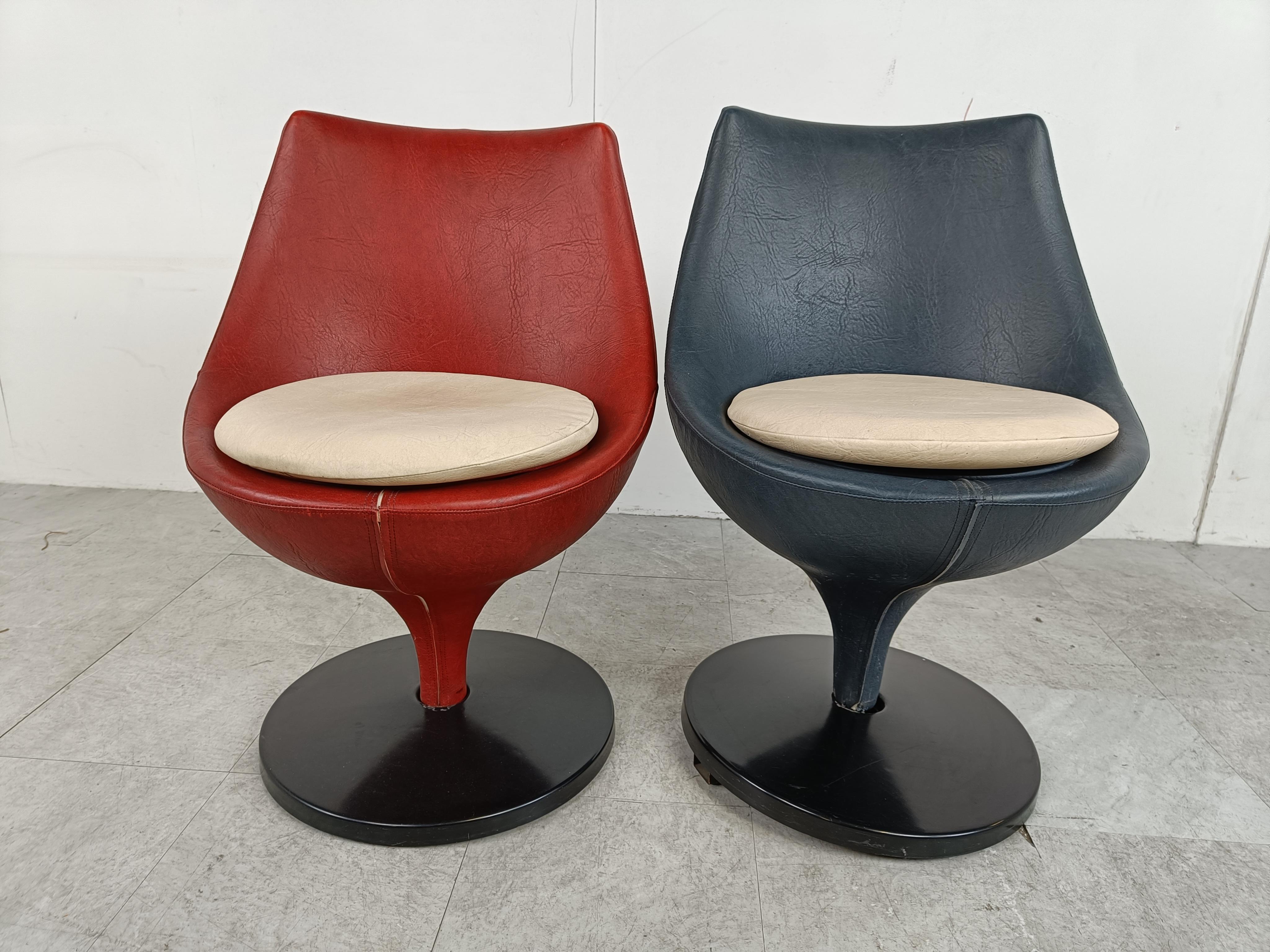 Pair of Polaris Chairs by Pierre Guariche for Meurop, 1960s For Sale 4
