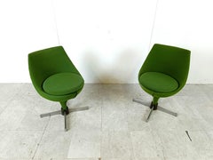 Pair of polaris chairs by Pierre Guariche for Meurop, 1960s