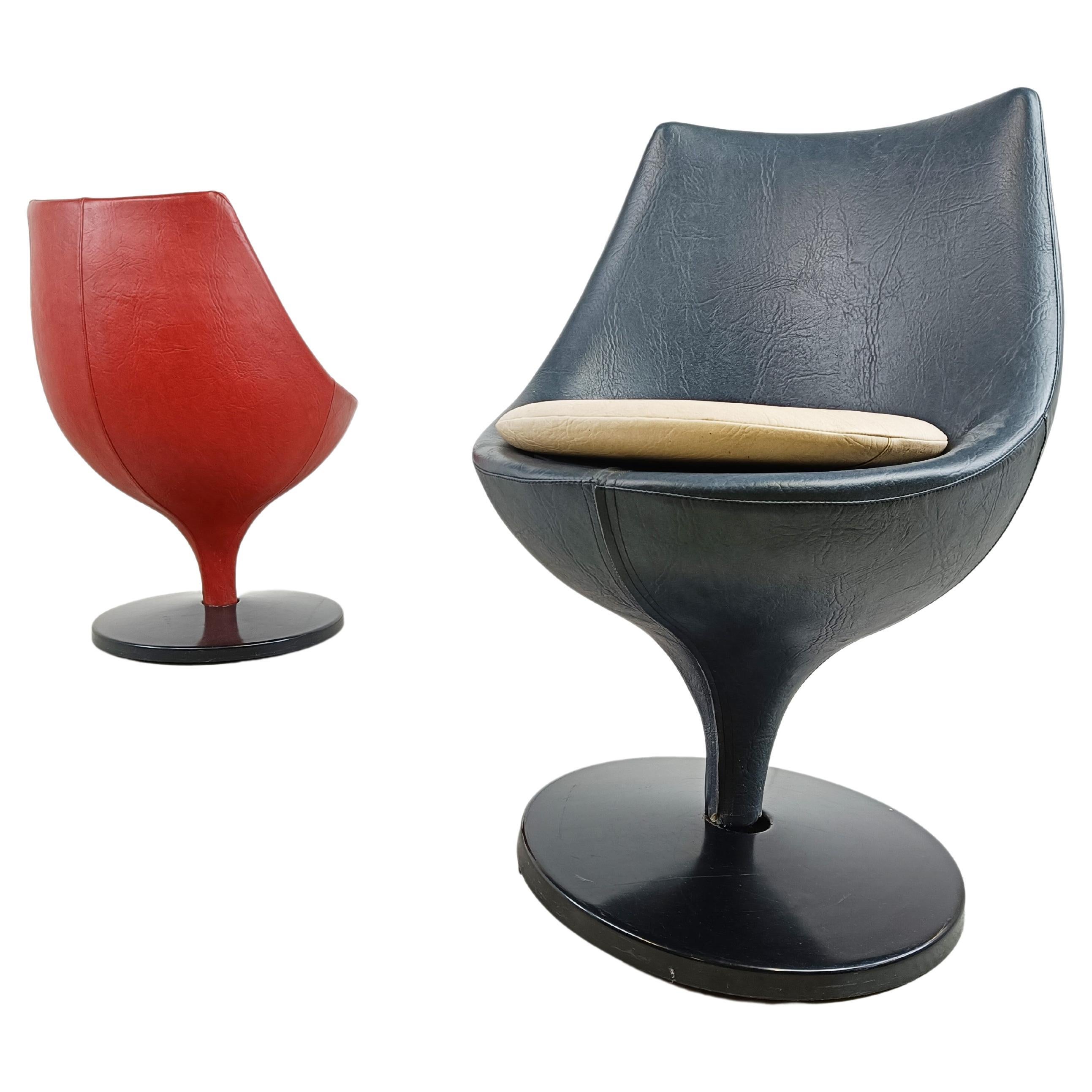 Ein Paar Polaris-Stühle von Pierre Guariche für Meurop, 1960er Jahre