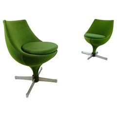 Pair of polaris chairs by Pierre Guariche for Meurop, 1960s