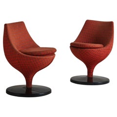 Vintage Pair of Polaris Swivel Chairs by Pierre Guariche for Meurop, Belgium 1950s