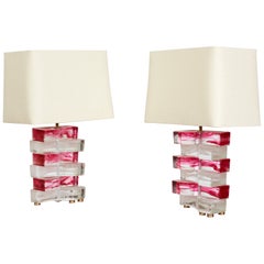 Paire de lampes de table Poliarte