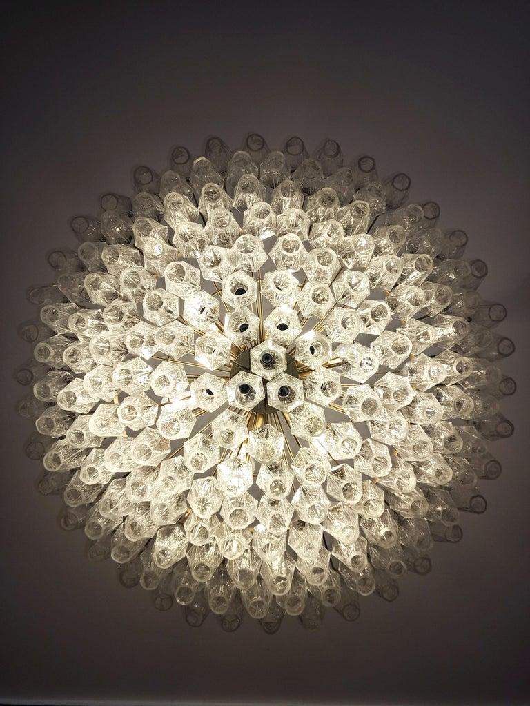Coppia di lampadari Poliedri, Murano in vendita 8