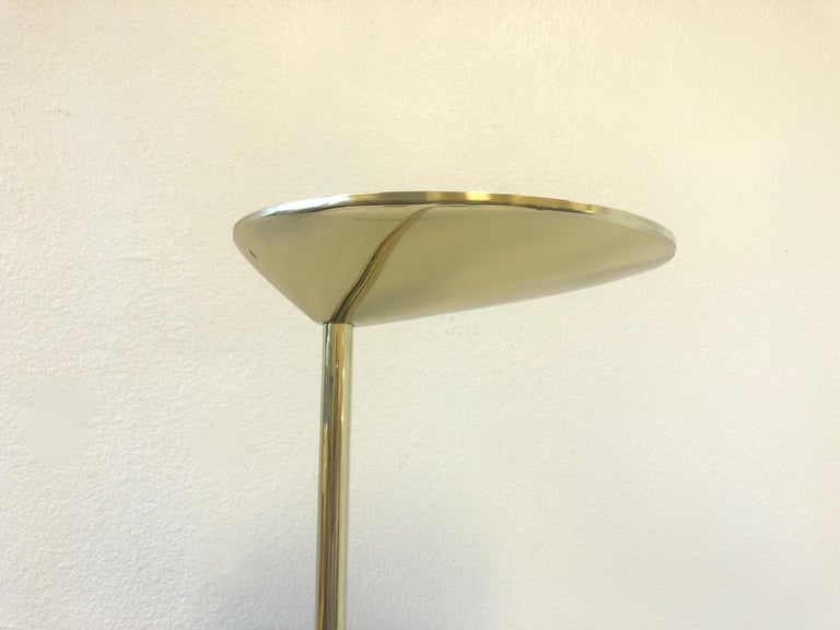 Pair Of Polish Brass Torchiere Floor Lamps At 1stdibs Polish Brass Torchiere Floor Lamps, Polished Brass Torchiere Floor Lamp