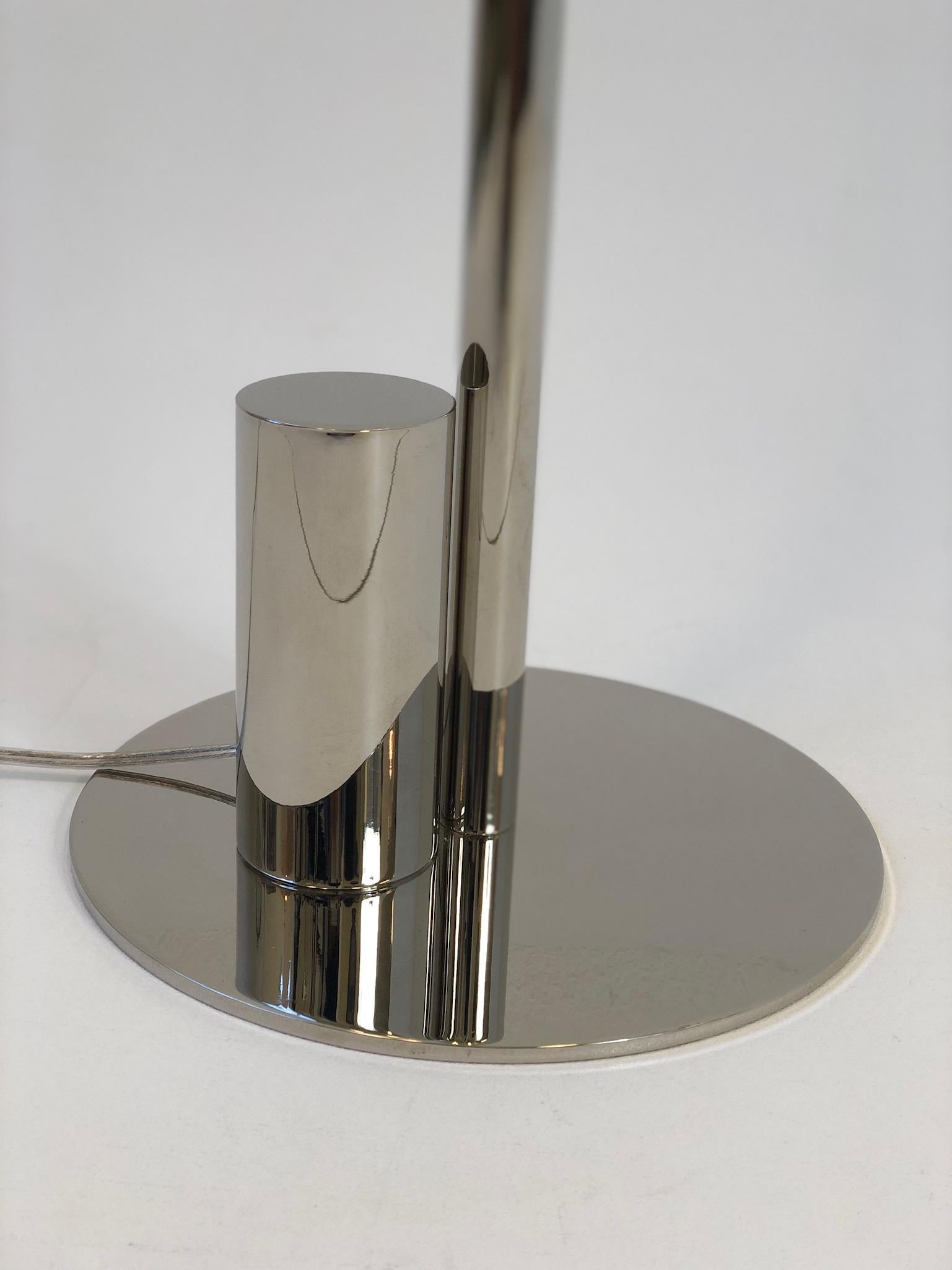 Pair of Polish Nickel Adjustable Floor Lamps by Charles Hollis Jones 3