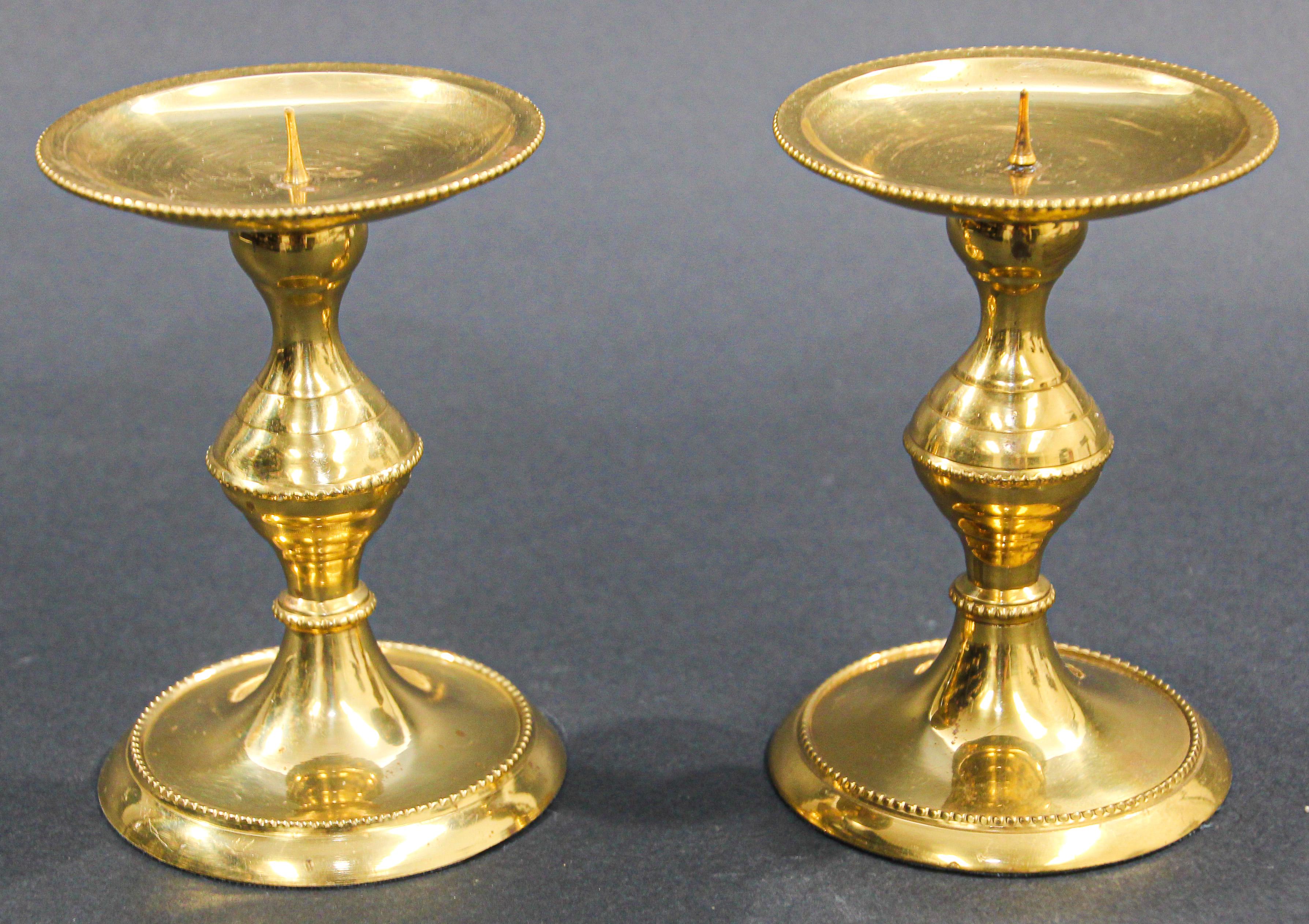 modern brass candlesticks