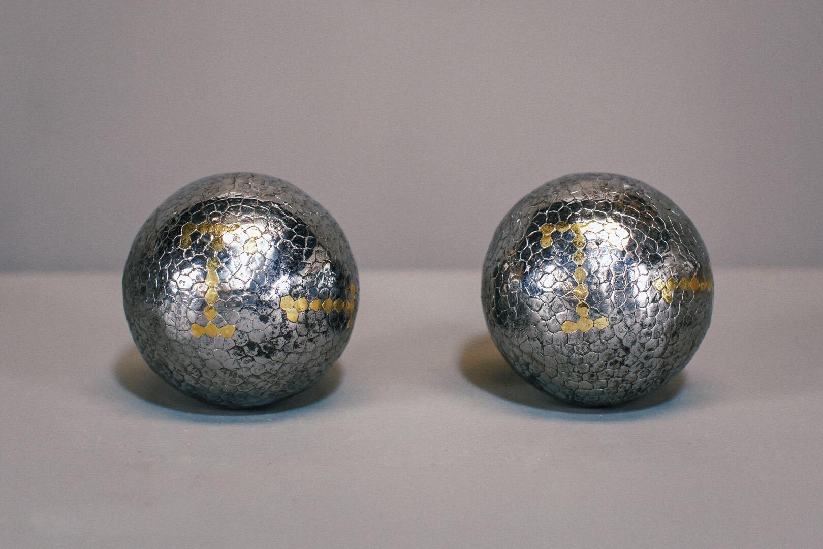 Pair of Polished Early 19th Century Boules 1