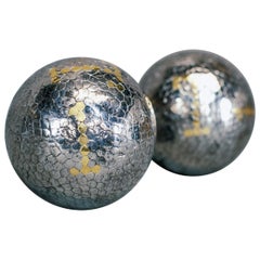 Pair of Polished Early 19th Century Boules