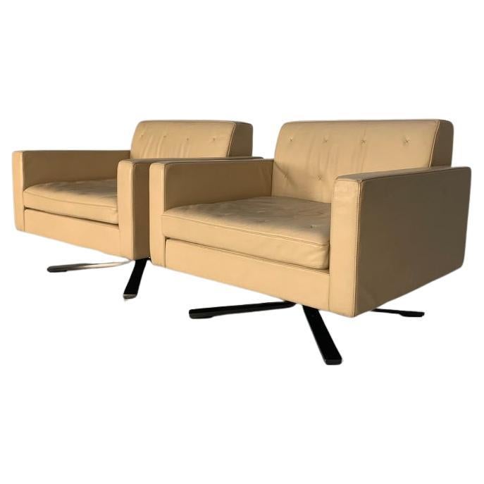 Pair of Poltrona Frau for Ferrari Kennedee Armchairs In "Pelle Frau SC" Leather