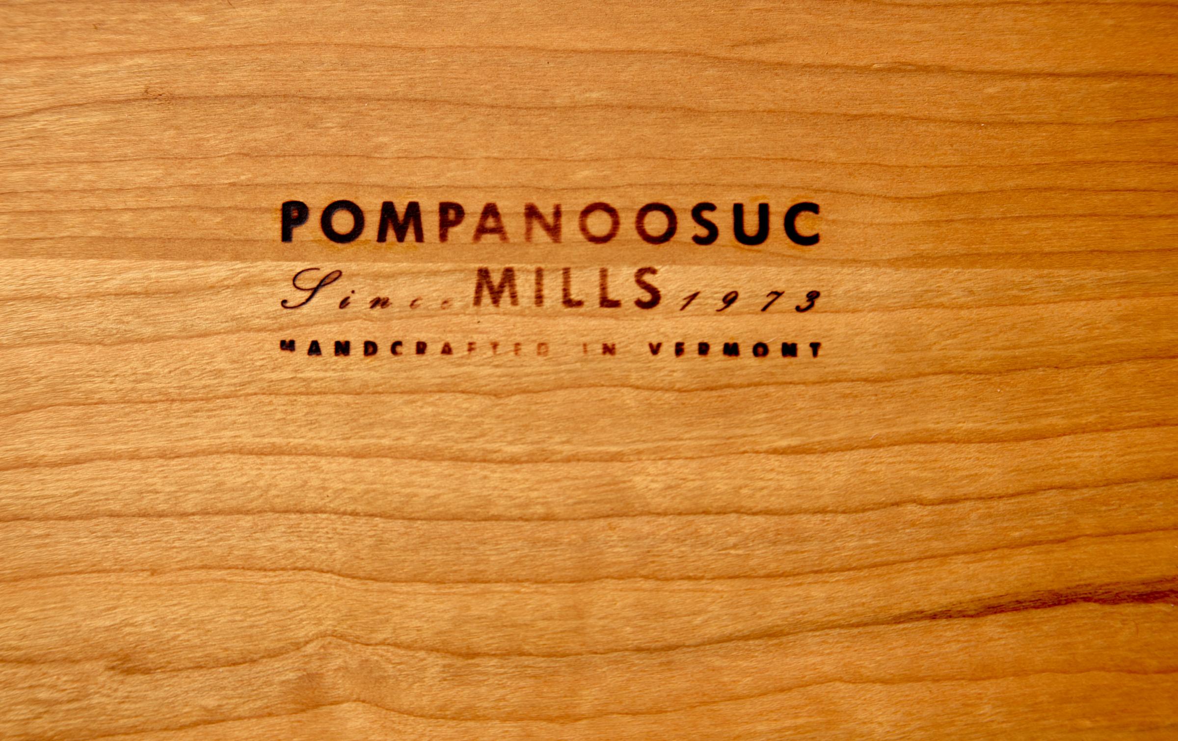Pair of Pompanoosuc Mills Cherry End Tables, Handcrafted in Vermont 8