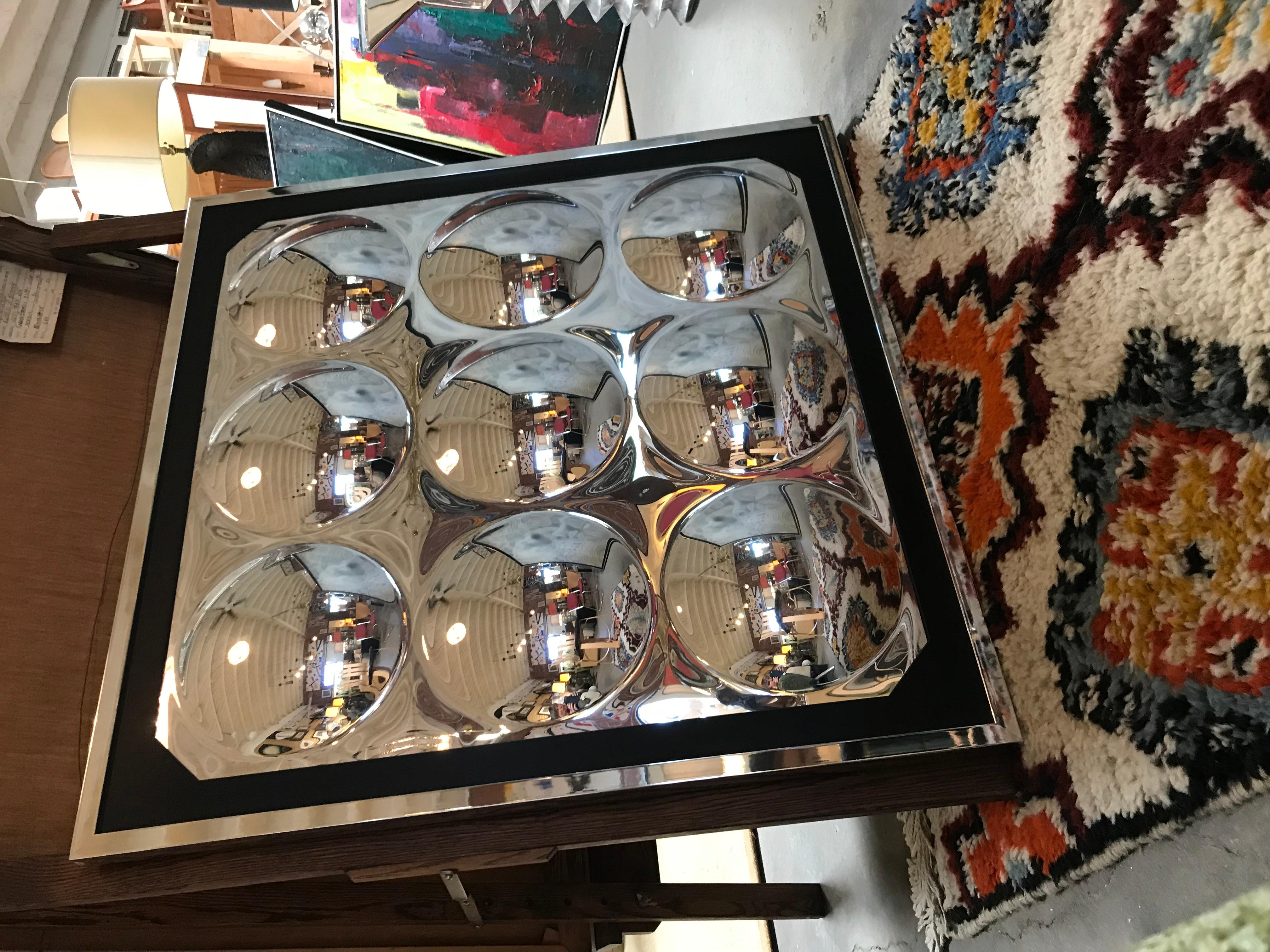 Pair of Pop Art Acrylic Bubble Mirrors in Verner Panton Style In Good Condition In Pasadena, CA