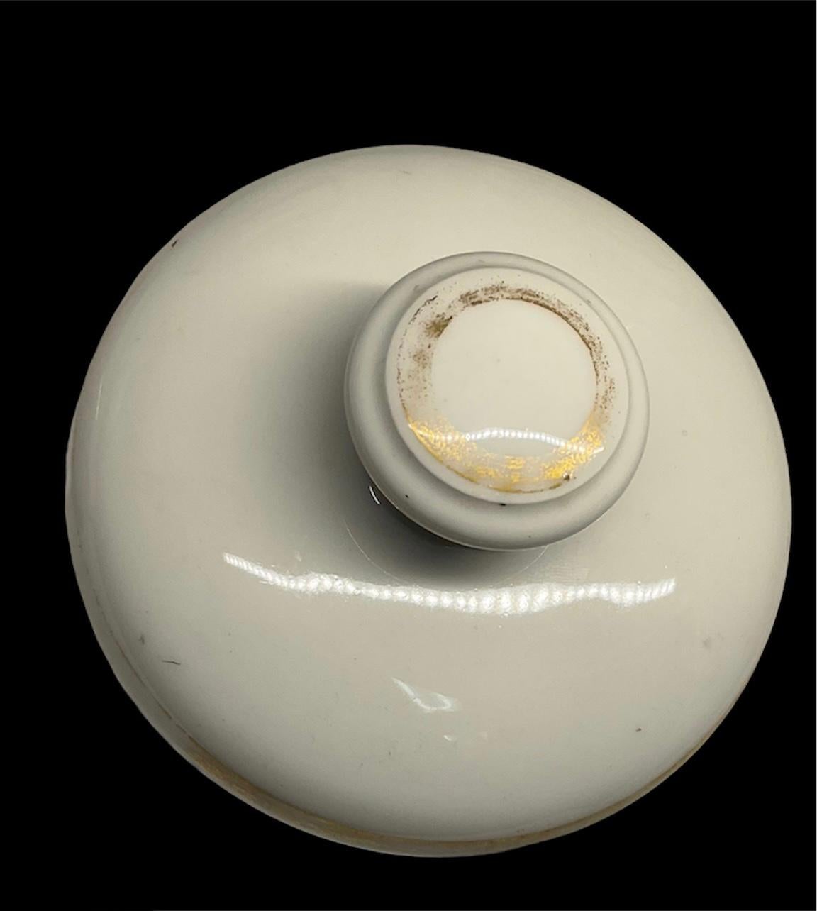 20th Century Pair of Porcelain Apothecary Jars For Sale