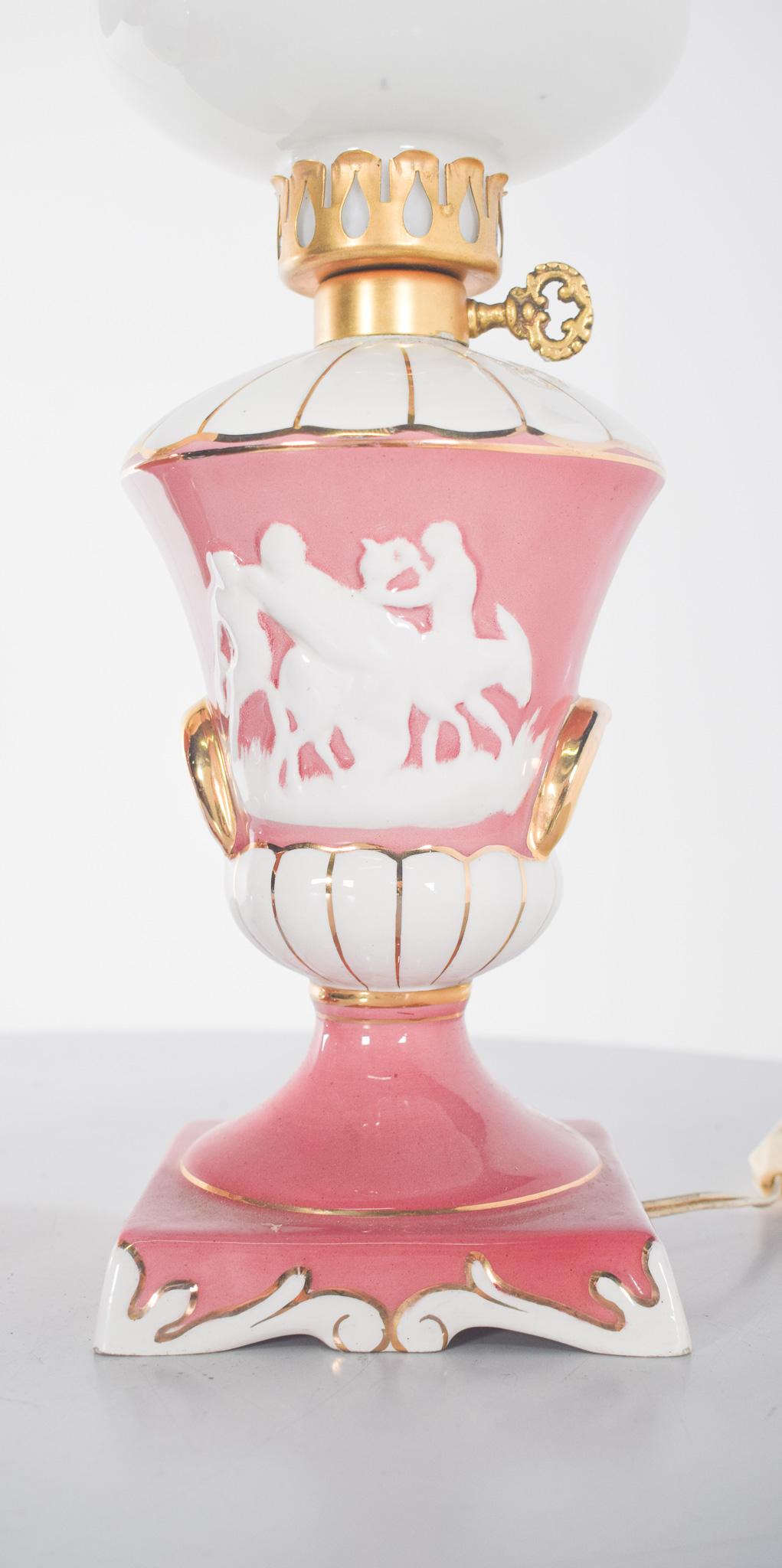 Pareja de lámparas de mesilla de noche de porcelana en Bueno estado para la venta en Lisboa, Lisboa
