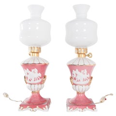 Pair of Porcelain Bedside Table Lamps