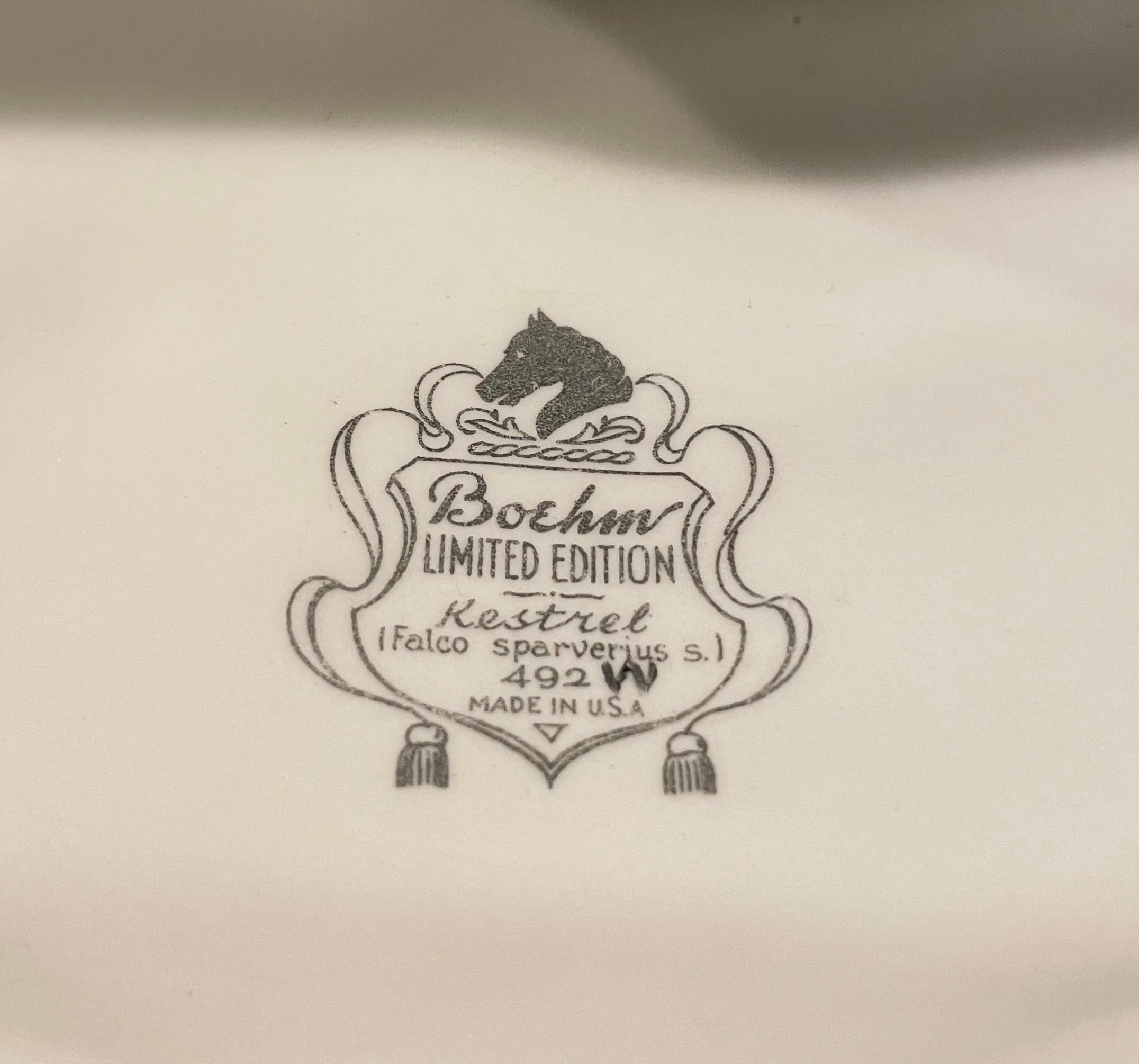 Pareja De Aves De Presa De Porcelana De Boehm, Edición Limitada mediados del siglo XX en venta