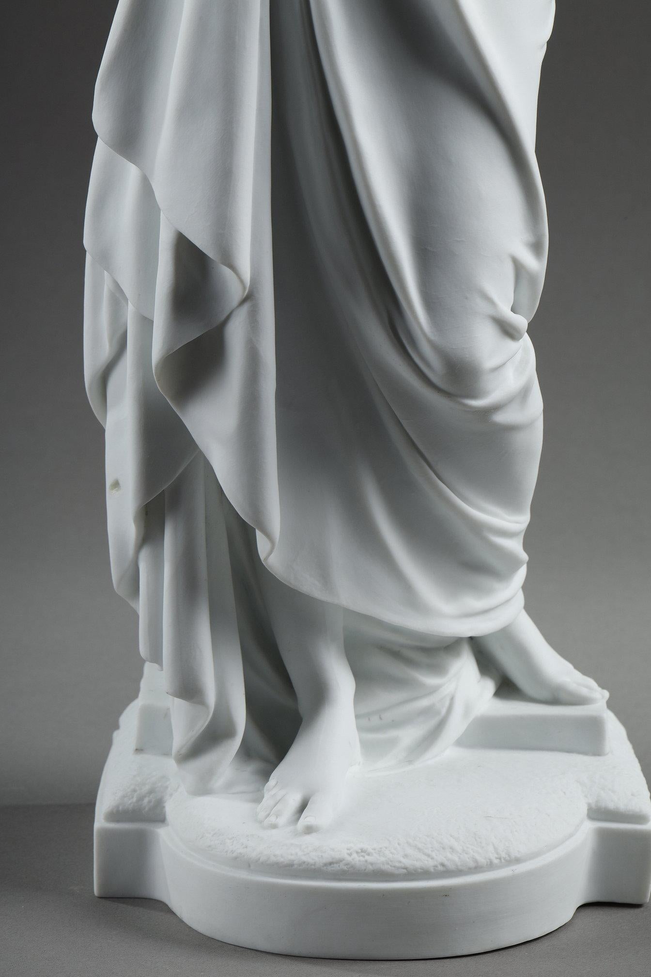 Coppia di sculture in biscuit di porcellana, dopo Carrier-Belleuse in vendita 6