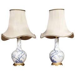 Pair of Porcelain de Paris Table Lamps