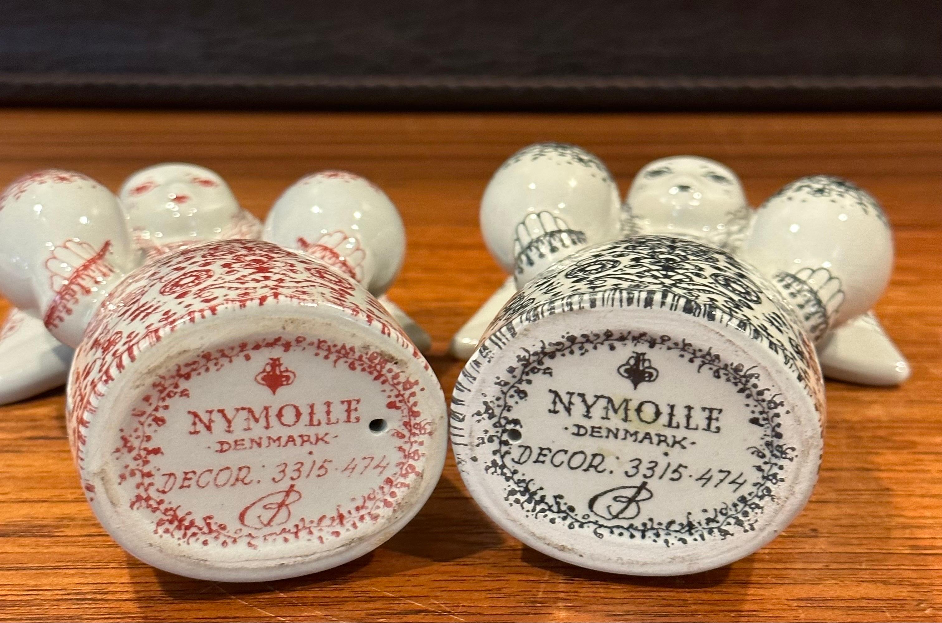 Zwei figurative Porzellanleuchter für Nymolle im Angebot 1