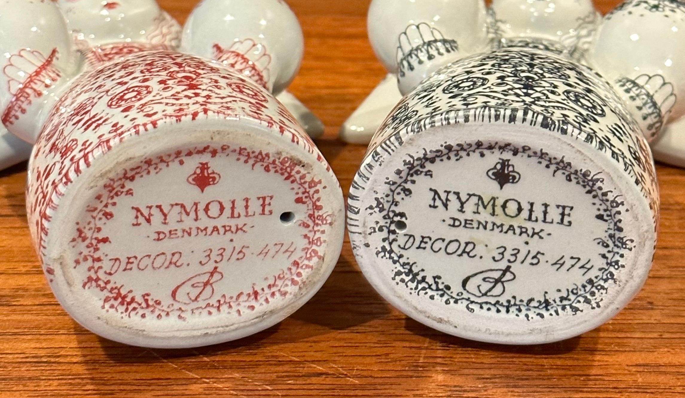 Zwei figurative Porzellanleuchter für Nymolle im Angebot 2