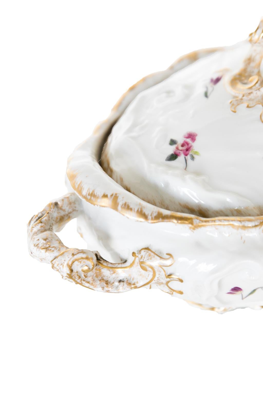 Pair of Porcelain Limoges Tureens For Sale 6