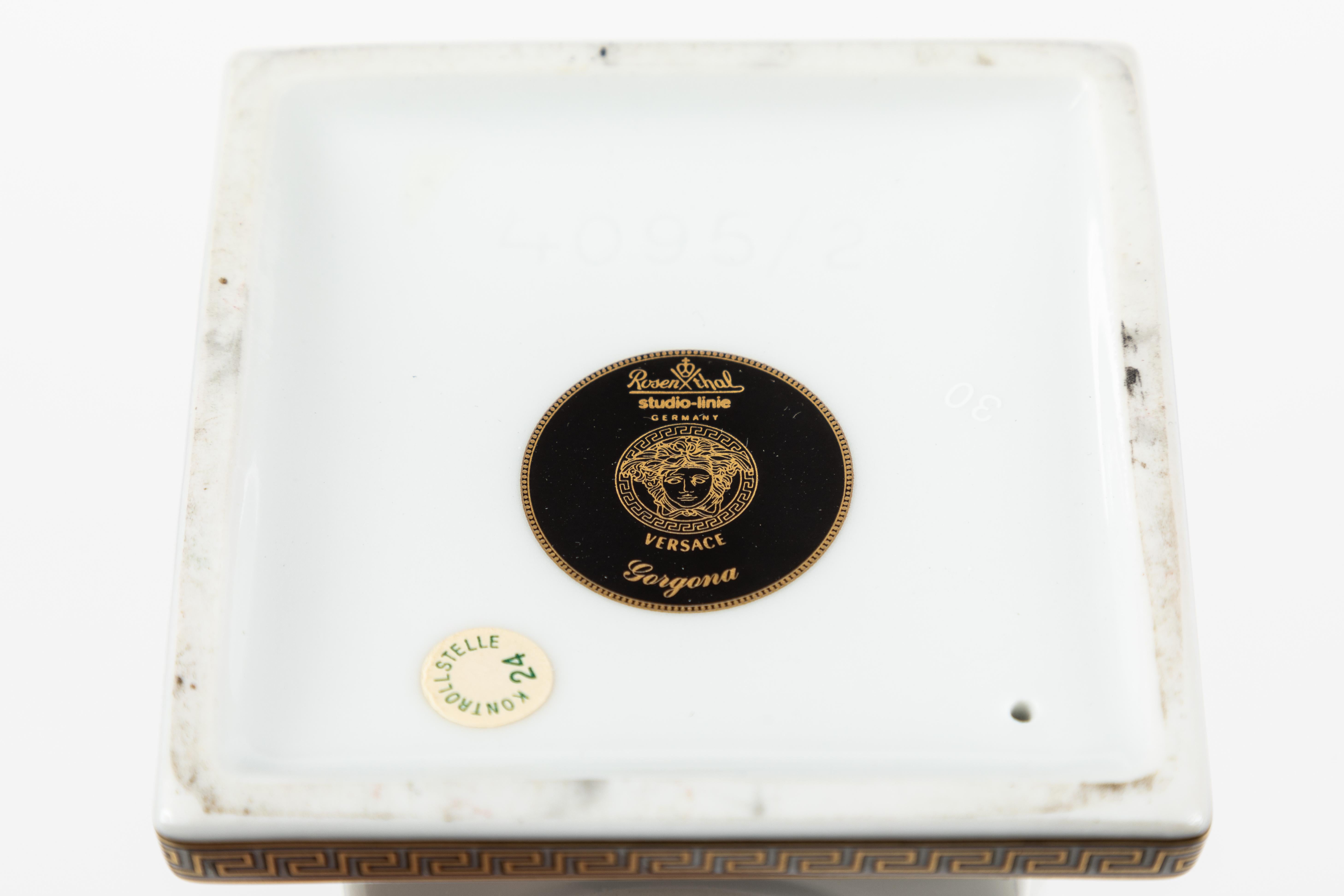 Pair of Porcelain Obelisks by Versace 1