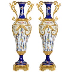 Pair of Porcelain of Sèvres Vases