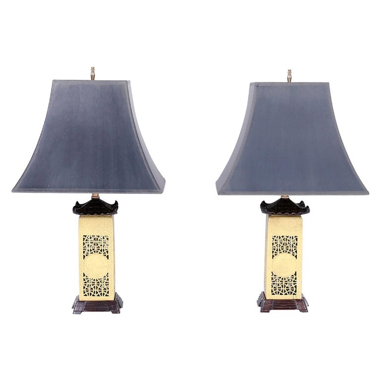 Pagoda Lamps - 36 For Sale on 1stDibs | chinese pagoda lamps, vintage pagoda  lamp, oriental pagoda lamp shades