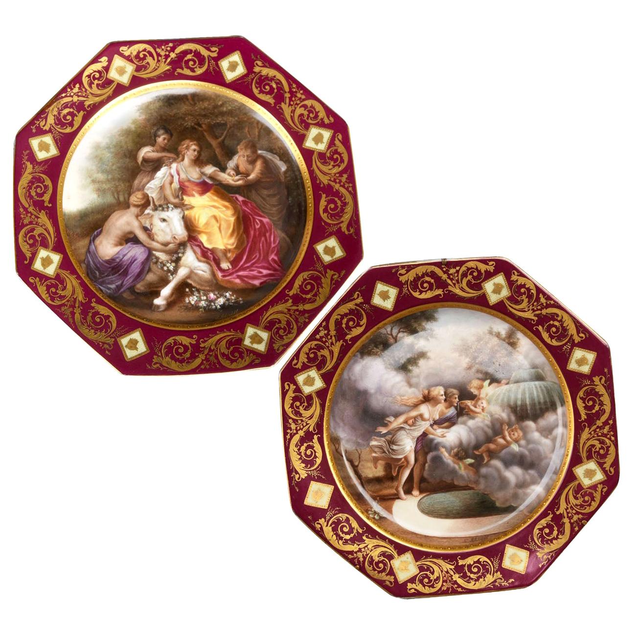 Pair of Porcelain Plates From Vienna