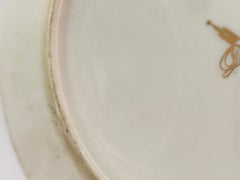 Pareja de Platos de Porcelana, en Cerámica con Motivo de Animales, Francia 1960