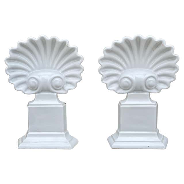 Shell Shape Stand French Art Deco Scallop Shell Shape Wrought Iron Garden /Patio Umbrella ...