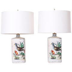 Pair of Porcelain Table Lamps by John Derian
