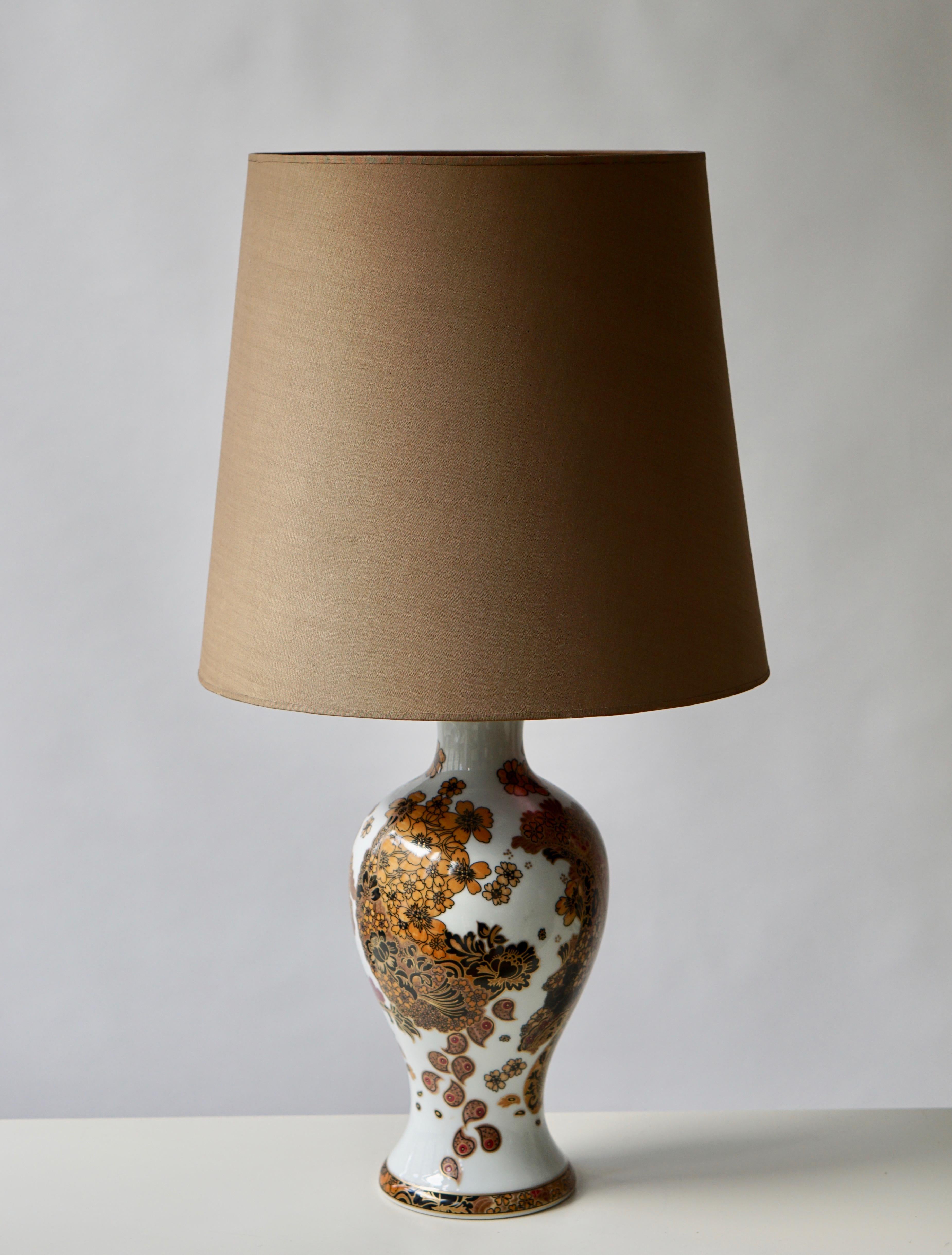 German One Porcelain Table Lamp For Sale