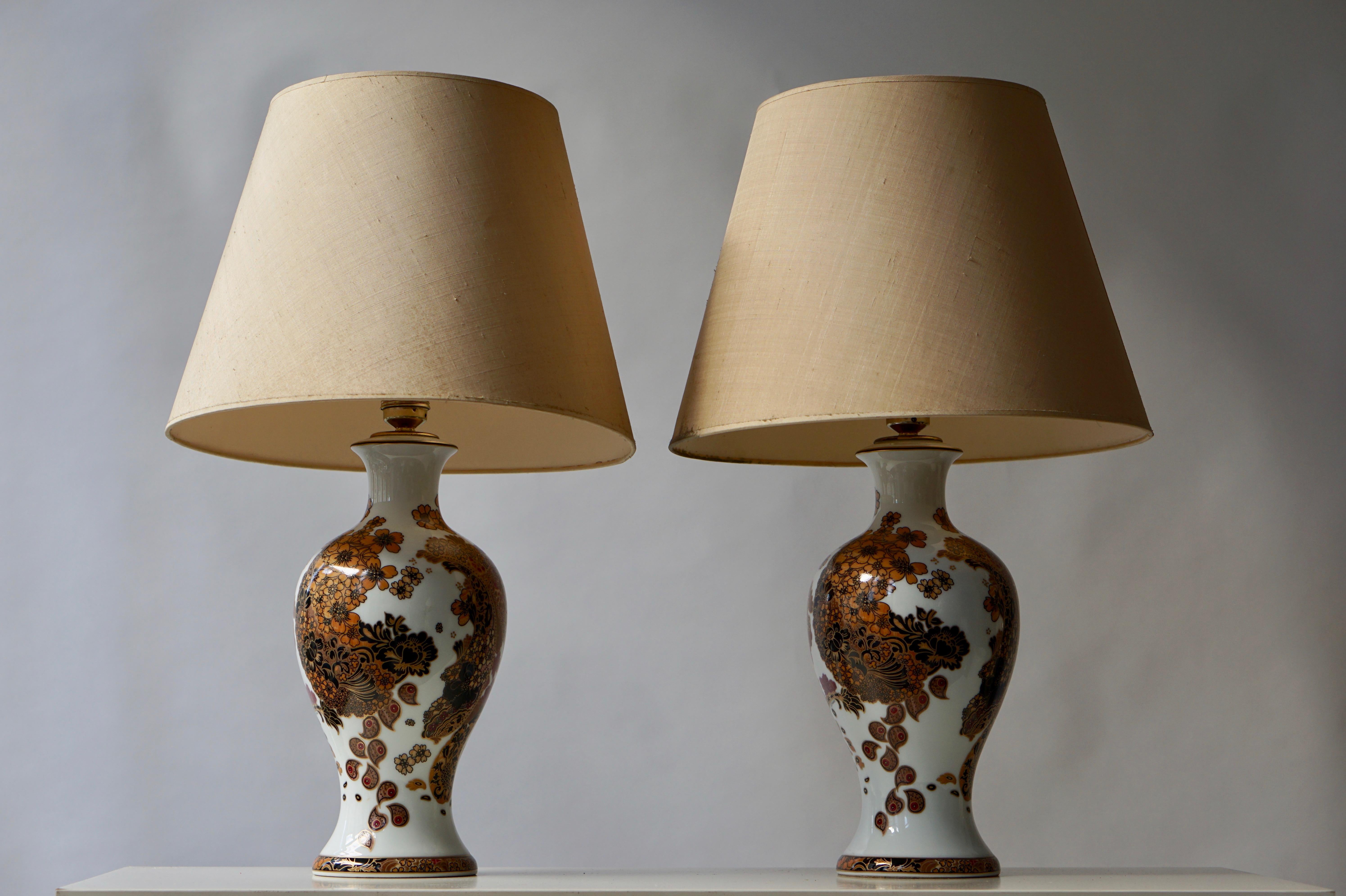 20ième siècle Lampe de table une porcelaine en vente