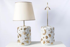 Pair of Porcelain Table Lamps, Porcellane San Marco Manufacture, Italy