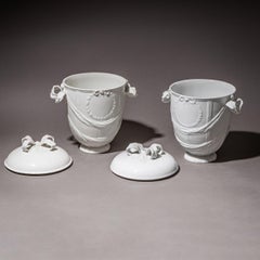 Pair of Porcelain Urns, KPM Berlin, 1990s