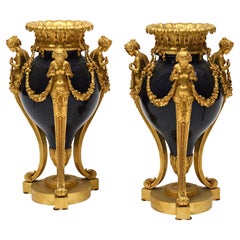 Pair of Porcelain Vase Ormolu Bronze