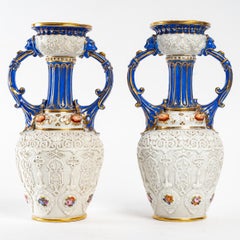 Paire de vases en porcelaine de Jacob Peti, 19me sicle