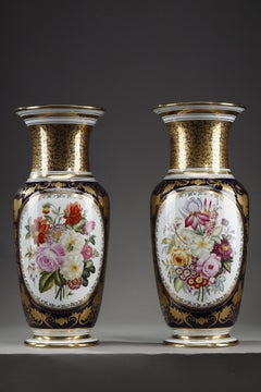 Pair of Porcelain Vases from Bayeux