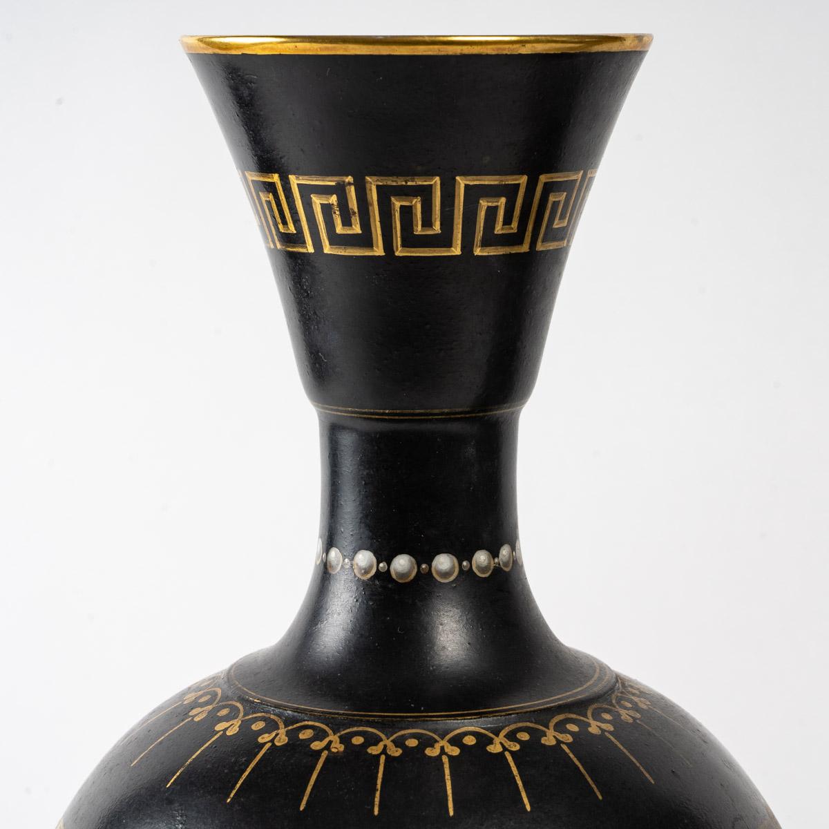 European Pair of Porcelain Vases in the Taste of Ancient Greece