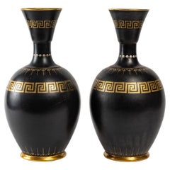Pair of Porcelain Vases in the Taste of Ancient Greece