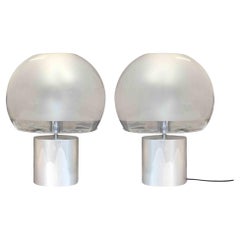 Vintage Pair of Porcino Table Lamp by Luigi Caccia Dominioni for Azucena, Italy, 1966
