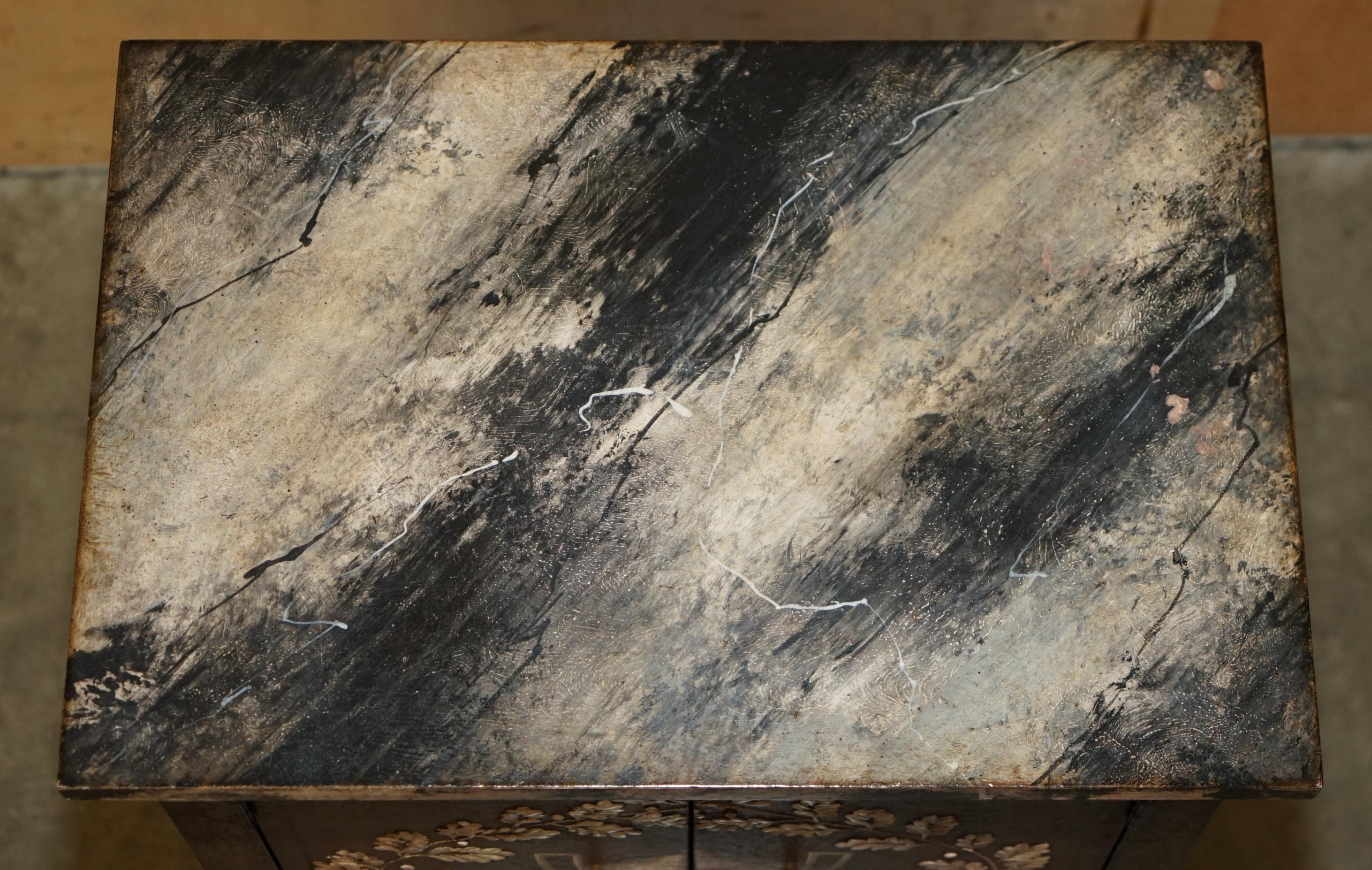 Pärchen PORTE ITALIA LOMBARDIA NiGHTSTÄNDE BETTSEITEN-SEITEN-ENDE-TISCHE im Angebot 10