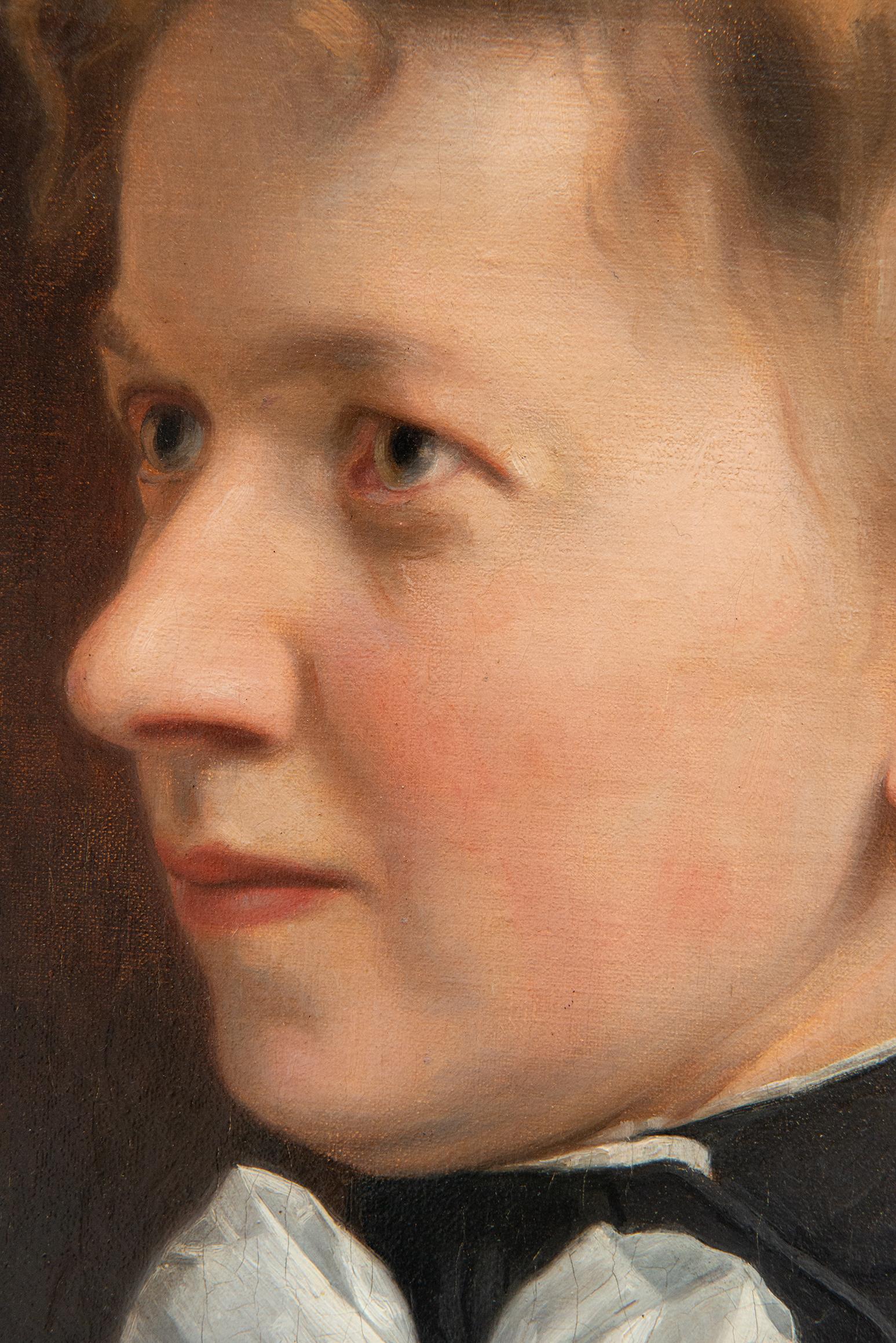 Antique Oil Paintings in Original Frames For Sale 2
